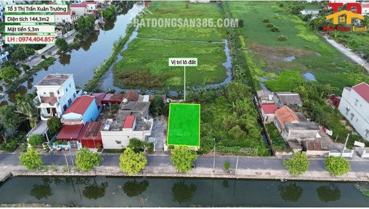 Lô Đất Giá Đẹp Cách Trung Tâm Thị Trấn Xuân Trường Chỉ 400m